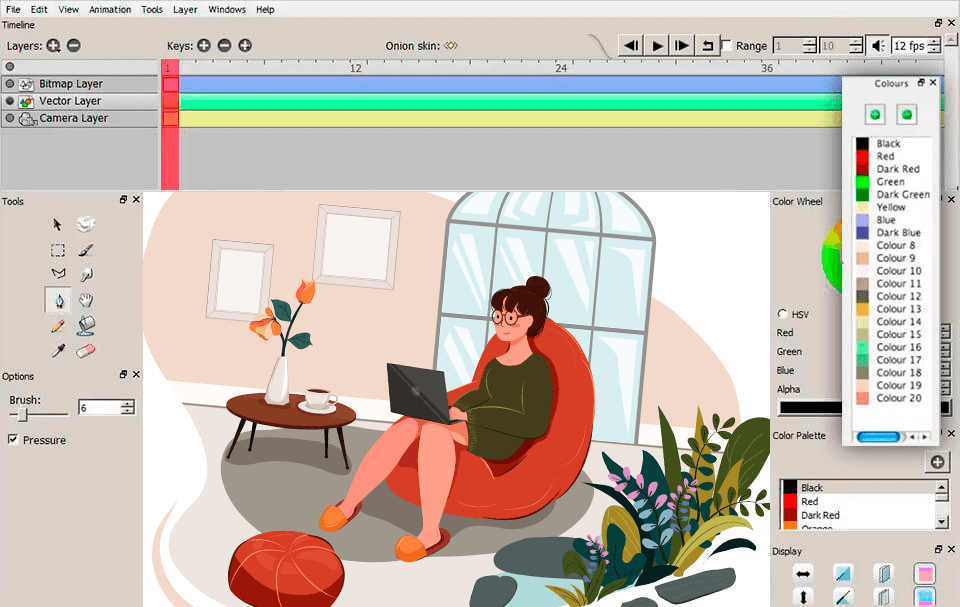 模板多拖拽就行！2026年懒人友好型二维动画制作软件图片